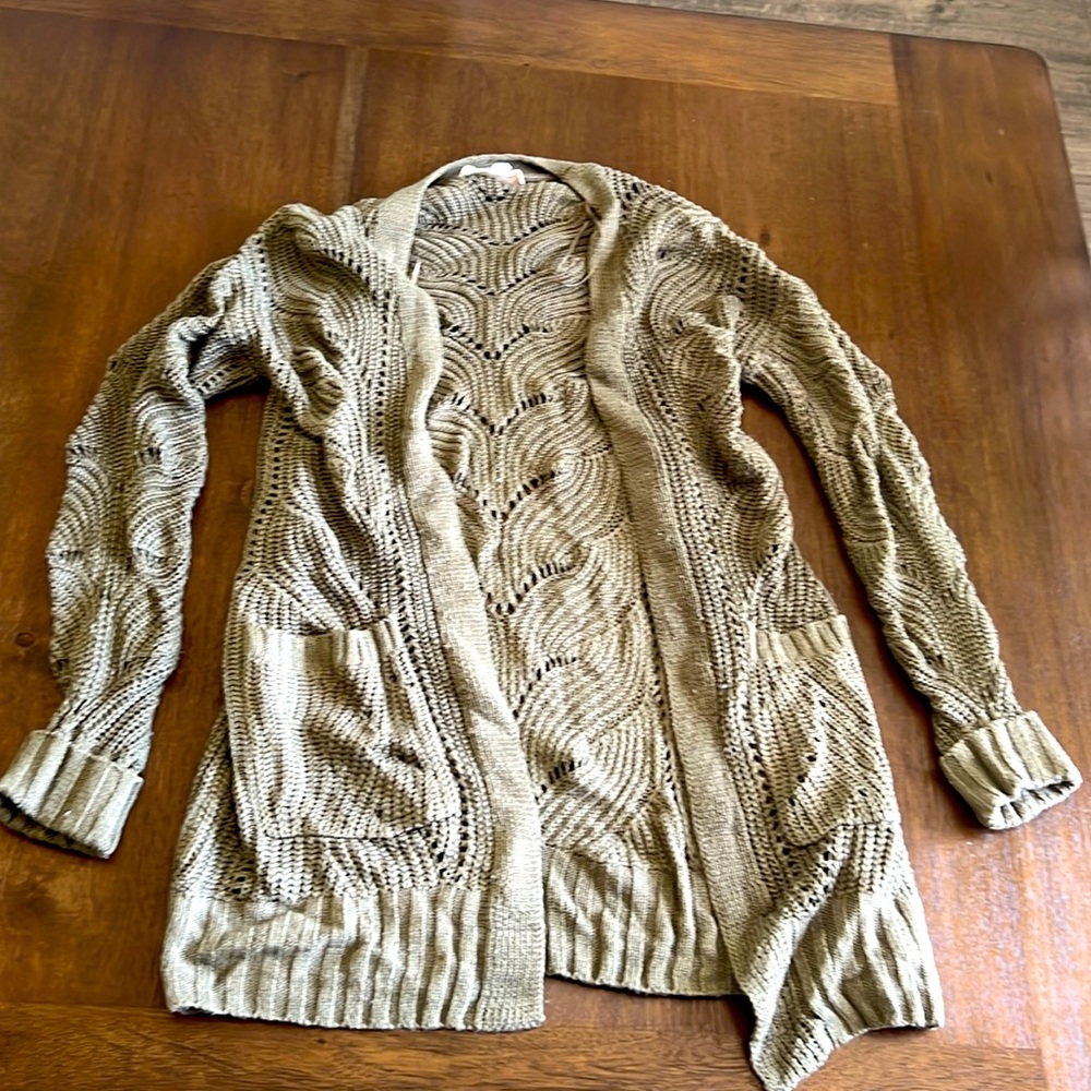 Pink Republic Moss Green Cardigan